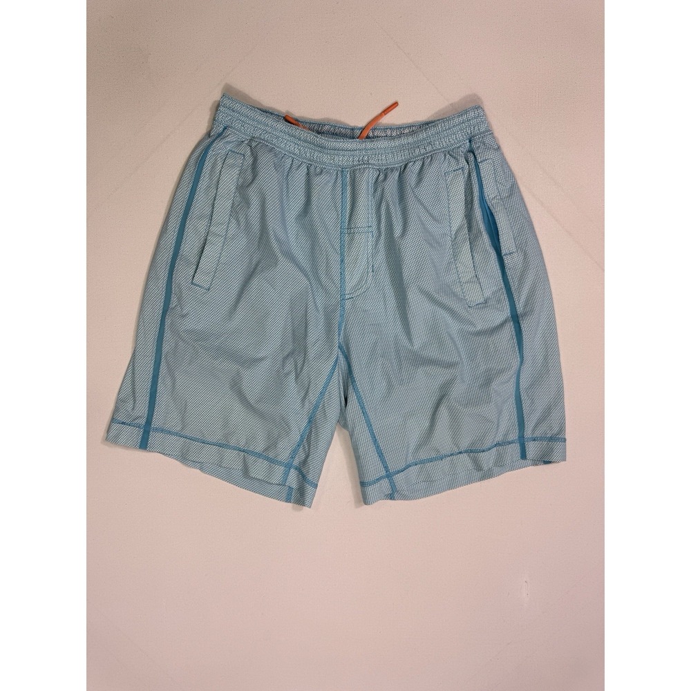 Lululemon Pace Breaker Mens Shorts Medium Lined 8" Inseam Blue M7402S Running
